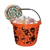 Narancssárga Fekete-Narancs Halloween Vödör Édességgyűjtésre