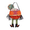 Narancssárga Filc Trick or Treat Vödör, 20 cm