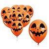 Narancssárga Halloween Tökfej Lufi Szett, 10 db, 30 cm