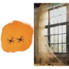 Narancssárga Lila Pókháló Dekoráció Halloweenre,  100 gramm
