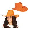 Narancssárga Műbőr Cowboy Kalap Felnőtteknek