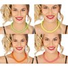 Neon Gyöngy Nyaklánc Nőknek, Válogatott Színekben, 90 cm