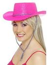 Neon Rózsaszín Glitteres Cowboy Kalap