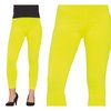 Neon Sárga Női Leggings a 80-as Évek Tematikus Partijára