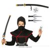 Ninja Fegyver Szett Fiúknak: Japán Szablya, Tőrök és Dobócsillagok