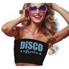Női Fekete Csillogó Disco Top