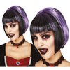 Női Fekete-Lila Bob Paróka Vámpír Jelmezhez Halloweenre
