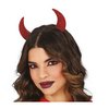 Női Piros Csillogó Ördög Fejpánt Halloweenre