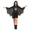 Női Pók Jelmez Háló Szárnyakkal Halloweenre, M (38-40), Fekete
