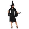 Női Salem Boszorkány Jelmez Halloweenre, L (42-44), Fekete