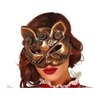 Női Steampunk Macska Maszk, Antik Arany