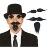 Öntapadós Bajusz, Kecskeszakáll és Szemöldök Szett Férfiaknak