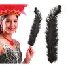 Óriás Fekete Strucctoll Szett, 12 db, 50 cm