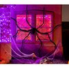 Óriás Pókháló és Pók Dekoráció Halloweenre, 200 cm / 150 cm