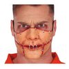 Összevarrt Száj Latex Félmaszk Felnőtteknek Halloweenre