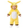 Pikachu Csecsemő Jelmez, 2 - 3 Év, Sárga, Barna