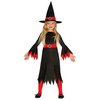 Piros-Fekete Boszorkány Jelmez Lányoknak Halloweenre