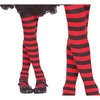 Piros-Fekete Csíkos Harisnya Lányoknak Halloweenre