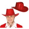 Piros Flitteres Cowboy Kalap Legénybúcsúra