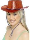 Piros Glitteres Cowboy Kalap