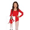 Piros Hosszú Ujjú Dressz Lányoknak, 5-8 éveseknek
