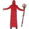Piros Kapucnis Tunika Felnőtteknek Halloweenre, L (52-54)