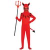 Piros Ördög Fiú Jelmez Halloweenre, 3 - 4 Év, Piros