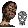Pókhálós Csipke Kapucni Maszk Felnőtteknek Halloweenre