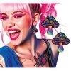 Psychedelikus Gomba Fülbevaló Partikra, 4.5 cm