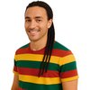 Rasta Fonat Kiegészítő Férfiaknak, 3 db, Fekete, 50 cm