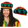 Rasta Sapka Dreadlock Parókával Felnőtteknek Legénybúcsúra