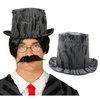 Rongyos Fekete Felsőkaliap Halloweenre