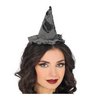 Rongyos Szürke Boszorkány Mini Kalap Fejpánt Nőknek Halloweenre