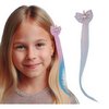 Rózsaszín-kék Egyszarvús Hajtincs Hajcsattal Lányoknak, 35 cm