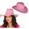 Rózsaszín Műbőr Cowboy Kalap Felnőtteknek