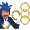 Sonic Arany Gyűrű Kiegészítő Videójáték Partira, 17.5 cm
