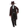 Bordó Sötét Szellem Vadnyugati Cowboy Jelmez Kisfiúknak Halloweenre - S