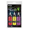 Sötétben Világító Textilfesték - Piros, Sárga, Lila - 30 ml