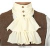 Steampunk Férfi Fodros Jabot Kiegészítő, Bézs