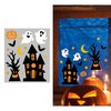 Szellemes Halloween Gél Ablakmatrica Szett, 20x25 cm
