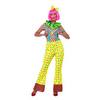 Színes Bohóc Jelmez Nőknek Overállal, Hajpánttal és Gallérral - S