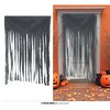 Szürke Szaggatott Függöny Halloweenre, 100x200 cm