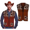 Tehénmintás Cowboy Mellény Felnőtteknek