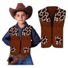 Tehénmintás Cowboy Mellény Gyerekeknek