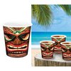 Tiki Maszkos Shot Pohár Szett Hawaii Partira, 3 darab, 5x6 cm