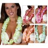 Többszínű Hawaii Virágfüzér Nyaklánc
