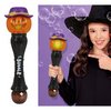 Tökfej Buborékfújó Varázspálca Fénnyel és Hanggal Halloweenre, 32 cm