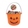 Tökfej Édességgyűjtő Vödör Halloweenre, 20 cm