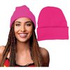 Unisex Neon Rózsaszín Beanie Sapka 90-es Évek Diszkó Partira
