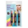 UV Neon Arc- és Testkréta - Korall, Rózsaszín, Lila - 3 db-os, 3,5 g
